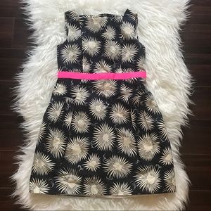 Milly Minis Childs Navy Pink Dress Button Zip 10